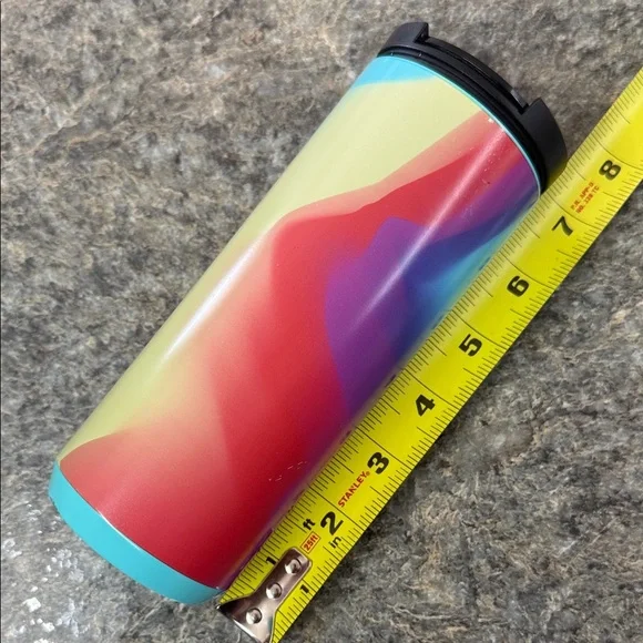 Starbucks Summer 2021 Rainbow Swirl Stainless Steel Tumbler 12 oz - Picture 8 of 11